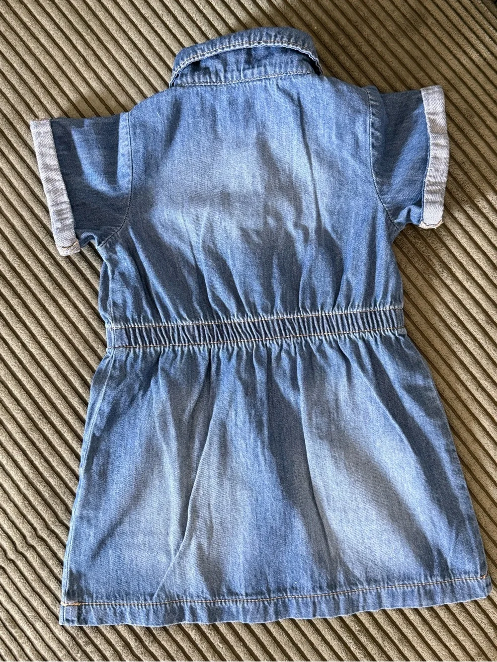 OshKosh B'gosh Girl Denim Button-Up Dress | Dark Wash | 2T | 100% Cotton